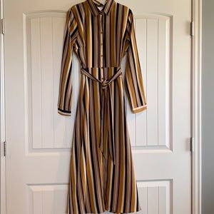 Button down maxi dress.